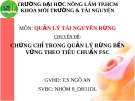 Báo cáo Quản lý tài nguyên rừng: Chứng chỉ trong quản lý rừng bền vững theo tiêu chuẩn FSC