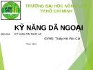 Báo cáo: Kỹ năng tìm thức ăn