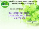 Báo cáo Du lịch sinh thái: Thay đổi, tác động và cơ hội