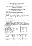 Đề thi & đáp án lý thuyết Điện công nghiệp năm 2012 (Mã đề LT49)