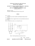 Đề thi & đáp án lý thuyết Điện tàu thủy năm 2012 (Mã đề LT14)