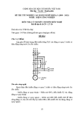 Đề thi & đáp án lý thuyết Điện công nghiệp năm 2012 (Mã đề LT20)