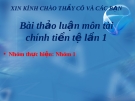 Bài thảo luận môn Tài chính tiền tệ lần 1