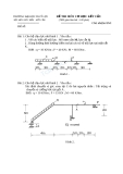 Đề thi môn Cơ học kết cấu - ĐH Thủy lợi - Đề số 5