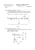 Đề thi môn Cơ học kết cấu - ĐH Thủy lợi - Đề số 15