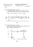 Đề thi môn Cơ học kết cấu - ĐH Thủy lợi - Đề số 4