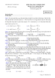 Đề kiểm tra trắc nghiệm THPT môn Vật lý (Đề 142) - Bộ GD và ĐT