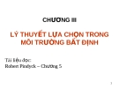 Bài giảng Kinh tế học vi mô: Chương III - TS. Nguyễn Quỳnh Hoa