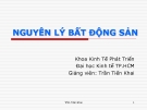 Bài giảng Nguyên lý bất động sản: Chương 4 (tt)  - Trần Tiến Khai