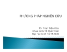 Bài giảng Phương pháp nghiên cứu khoa học: Bài 2 - Trần Tiến Khai