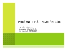 Bài giảng Phương pháp nghiên cứu khoa học: Bài 3 - Trần Tiến Khai