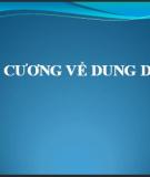 Bài giảng Đại cương về dung dịch