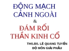 Bài giảng Giải phẫu: Động mạch cảnh ngoài & đám rối thần kinh cổ - Ths.Bs. Lê Quang Tuyền