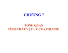 Bài giảng Hoá học và hoá lý polyme: Chương 7