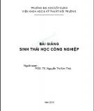 Bài giảng Sinh thái học công nghiệp: Chương 1 - PGS.TS. Nguyễn Thị Kim Thái