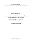 Tài liệu bồi dưỡng Cán bộ quản lí và giáo viên về biên soạn đề kiểm tra, xây dựng thư viện câu hỏi và bài tập môn Sinh học cấp THPT