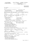 Đề thi thử Đại học lần 1 môn Hóa năm 2009-2010 (Mã đề 134) - THPT Lý Nhân Tông