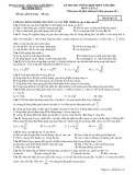 Đề thi thử tốt nghiệp THPT môn Vật lí năm 2009 (Mã đề 132) - Sở GD&ĐT Lâm Đồng