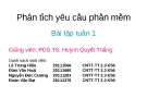 Báo cáo Bài tập tuần 1 môn Phân tích yêu cầu phần mềm