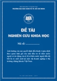 Đề tài khoa học: Ảnh hưởng của neo quyết định đến hành vi giao dịch theo quán tính giá của nhà đầu tư tổ chức nước ngoài và tác động của tỷ lệ sở hữu nước ngoài đến độ bất ổn tỷ suất sinh lợi mức độ doanh nghiệp ở thị trường chứng khoán Việt Nam