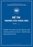 Đề tài nghiên cứu khoa học "Nghiên cứu nâng cao giá trị gia tăng cho hoạt động sản xuất - thương mại trái sơ Gò Công