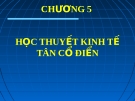 Bài giảng Lịch sử các học thuyết kinh tế: Chương 5