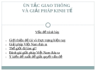 Bài thuyết trình: Ùn tắc giao thông và giải pháp kinh tế