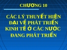 Bài giảng Lịch sử các học thuyết kinh tế: Chương 10