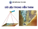 Bài giảng Địa tin học - Dữ liệu viễn thám