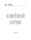 Giáo trình Các điện tử công suất cho kỹ thuật - Chủ biên: Nguyễn Trọng Linh