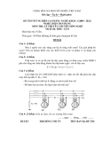 Đề thi & đáp án lý thuyết Điện dân dụng năm 2012 (Mã đề LT33)