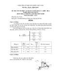 Đề thi & đáp án lý thuyết Điện dân dụng năm 2012 (Mã đề LT19)