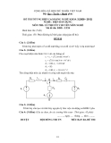 Đề thi & đáp án lý thuyết Điện dân dụng năm 2012 (Mã đề LT24)