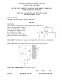 Đề thi & đáp án lý thuyết Điện tử dân dụng năm 2012 (Mã đề LT23)