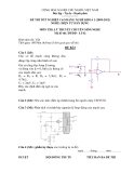 Đề thi & đáp án lý thuyết Điện tử dân dụng năm 2012 (Mã đề LT42)