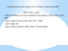 Bài thảo luận môn Đường lối cách mạng của Đảng Cộng sản Việt Nam