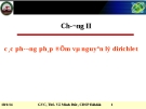 Bài giảng Chương II: Các phương pháp đếm và nguyên lý Dirichlet (Phần 1) - GVC ThS. Võ Minh Đức