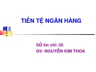 Bài giảng Tiền tệ ngân hàng - GV Nguyễn Kim Thoa