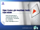 Báo cáo: Tính toán lập phương thức vận hành