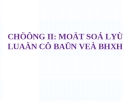 Bài giảng Bảo hiểm xã hôi: Chương 2