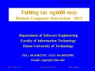 Bài giảng Tương tác người máy: Phần I - Lương Mạnh Ba