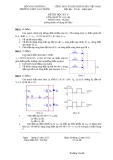 Đề thi môn Điện tử tương tự - Học kỳ V