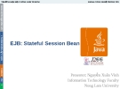 Bài giảng Lập trình mạng: Stateful Session Bean - GV. Nguyễn Xuân Vinh