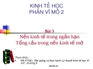 Bài giảng Kinh tế học - Phần vĩ mô 2: Bài 3