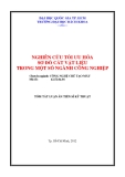 Tóm tắt Luận án Tiến sĩ Kỹ thuật: Nghiên cứu tối ưu hóa sơ đồ cắt vật liệu trong một số ngành công nghiệp