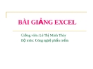 Bài giảng Excel - Lê Thị Minh Thùy