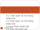 Bài giảng Pháp luật đại cương: Chương 4 - Nguyễn Thị Yến