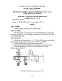 Đề thi tốt nghiệp Cao đẳng Nghề khóa 2 (2008 - 2011) môn Điện công nghiệp: LT34