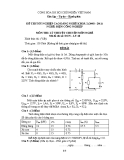 Đề thi tốt nghiệp Cao đẳng Nghề khóa 2 (2008 - 2011) môn Điện công nghiệp: LT48