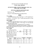 Đề thi tốt nghiệp Cao đẳng Nghề khóa 2 (2008 - 2011) môn Điện công nghiệp: LT49